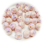 UV Finish Dot Acrylic Beads 16mm Pastel Colors 10pcs 4