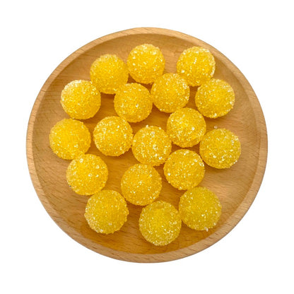 Sugar Acrylic Bubblegum Beads 20mm Frosted Texture Mixed Colors 50pcs 9