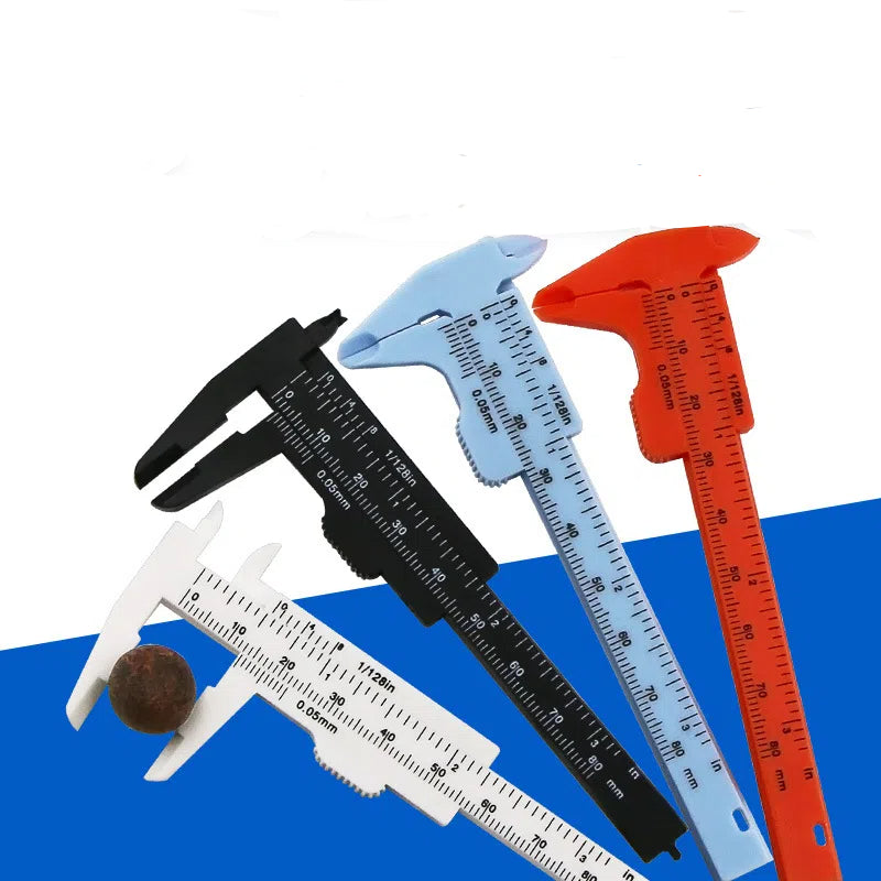 Dual Scale ABS Plastic Measuring Vernier Calipers 10cm 2pcs