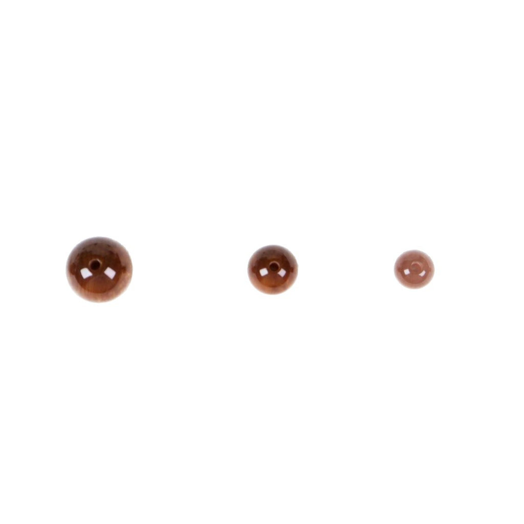 Faux Golden Nanmu Resin Round Beads 8-20mm 50pcs 5