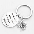 Stainless Steel Four Leaf Clover Keychain Teacher Gift Engraved