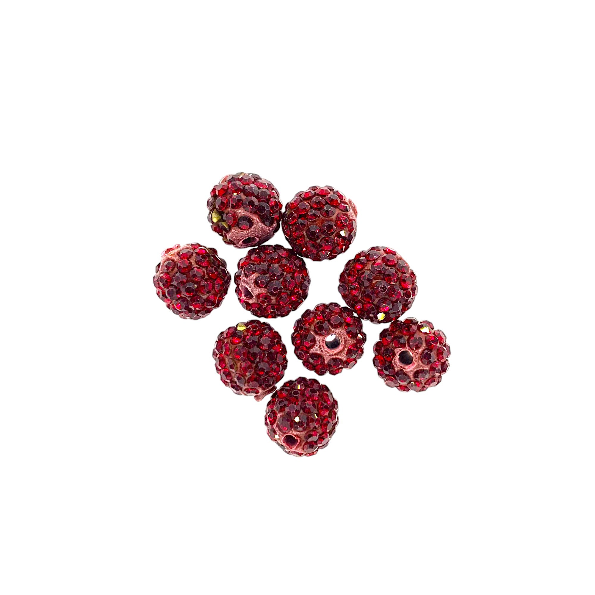 Clay Ball Rhinestone Beads 6mm Disco Sparkle 50pcs
