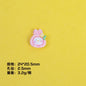 Plating Cute Bunny Donut and Envelope Resin Beads Glossy Pastel 10pcs 6