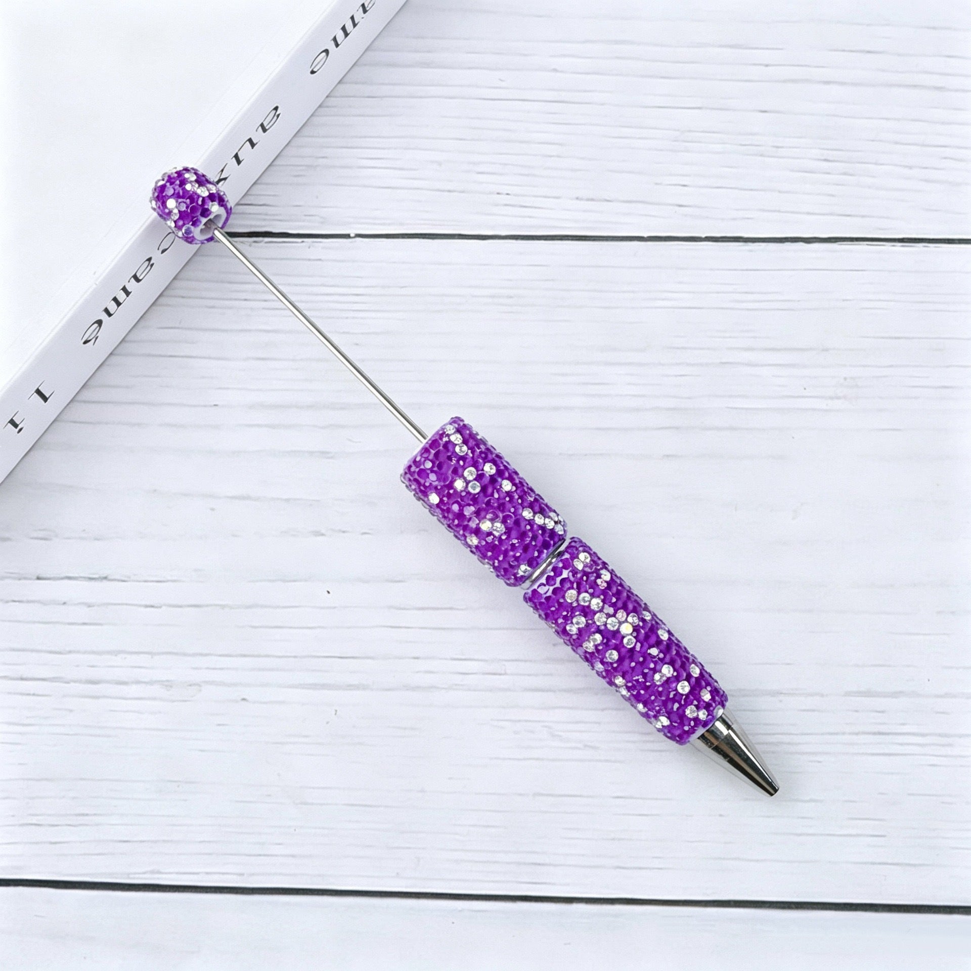 DIY Fluorescent AB Candy Color Rhinestones Beadable Pen 21