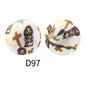 15mm Silicone Beads Rhombus Printed Design 50pcs 56