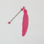Beadable Feather Bookmarks Metal Colorful Detailed 13g