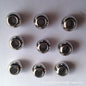 Polished Metallic Silver Acrylic Beads 10-12mm Large Hole CCB Plastic 100pcs 3