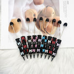 Beadable Pen with Rhinestone Bow Decoration 2