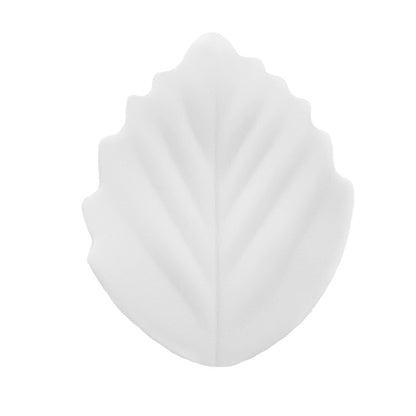 Colorful Leaf Silicone Beads Solid Color Matte Finish 20pcs 16