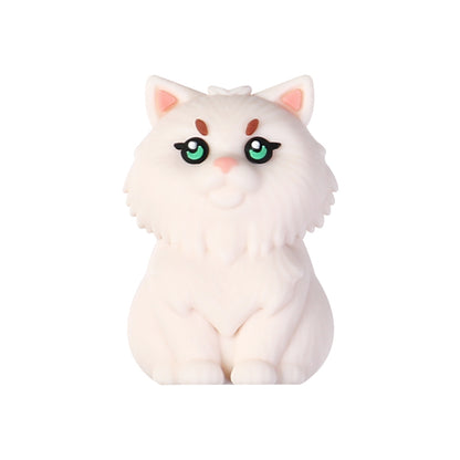 3D Cute Persian Maine Cat Silicone Focal Beads 20pcs 10