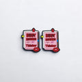 Silicone Focal Beads Book Busy Reading Thinker Red Lips Glow In The Dark 20pcs