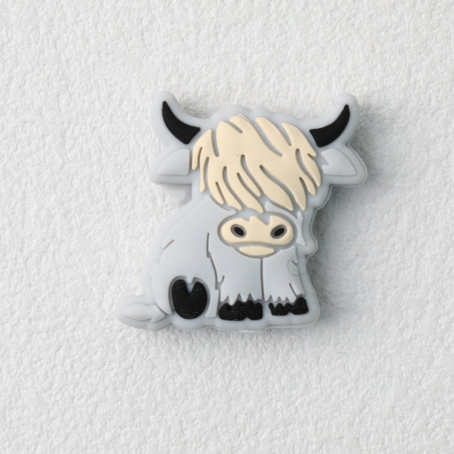 Highland Cow Silicone Focal Beads Colorful 20pcs 10