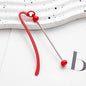 Beadable Bookmark Metal Curved Design Shiny Bead Ends Multicolor 20