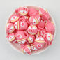 Pink Coffee Cup 3D Silicone Focal Beads 20 pcs