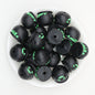 3D Halloween Witch Cauldron Silicone Focal Beads Black 20pcs - Black