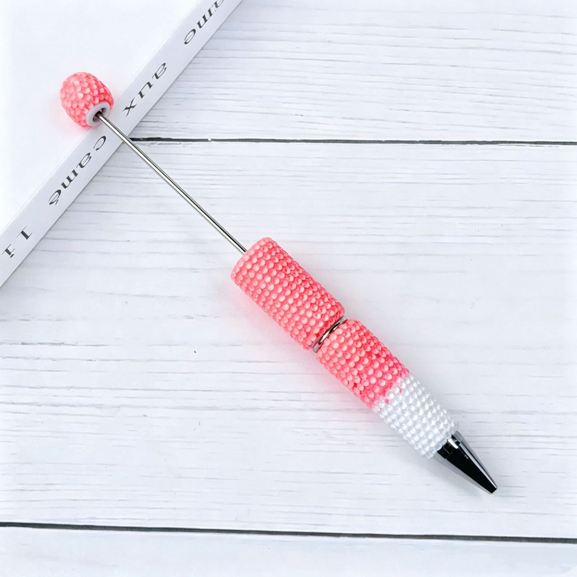 Creative DIY Candy Color Matching Rhinestones Beadable Pen 17