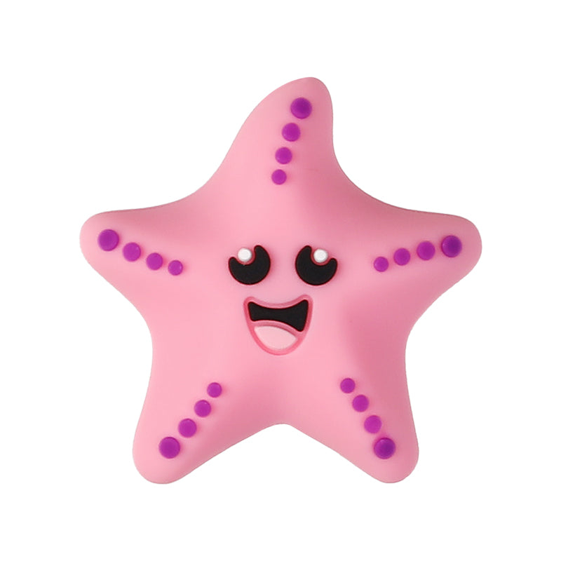 Silicone 3D Focal Beads Marine Animals Starfish and Seahorse Detailed Shapes 20pcs 13
