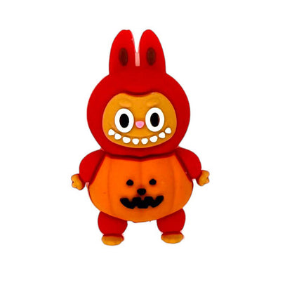 Silicone 3D Focal Beads Pumpkin Bunny Smiling Face Multi Color 20Pcs 12
