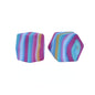 14mm Hexagon Silicone Beads Printed Camouflage Leopard Design 50pcs