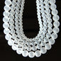 Frosted Transparent Glass Beads 4-12mm White Frosted Smooth Finish