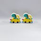 Silicone Focal Beads Dinosaur Car Steering and Tail Elements 20pcs