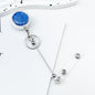 Beadable Badge Bar Reels With Glitter