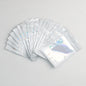 Zip Lock Bags 10.5x15cm Holographic PE Plastic Clear Window 50pcs