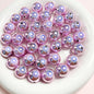 Laser Round Acrylic Beads 16mm Iridescent Glossy Colors 10pcs 4