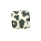 13.5mm Square Silicone Beads Printed Designs Mix 50pcs 2