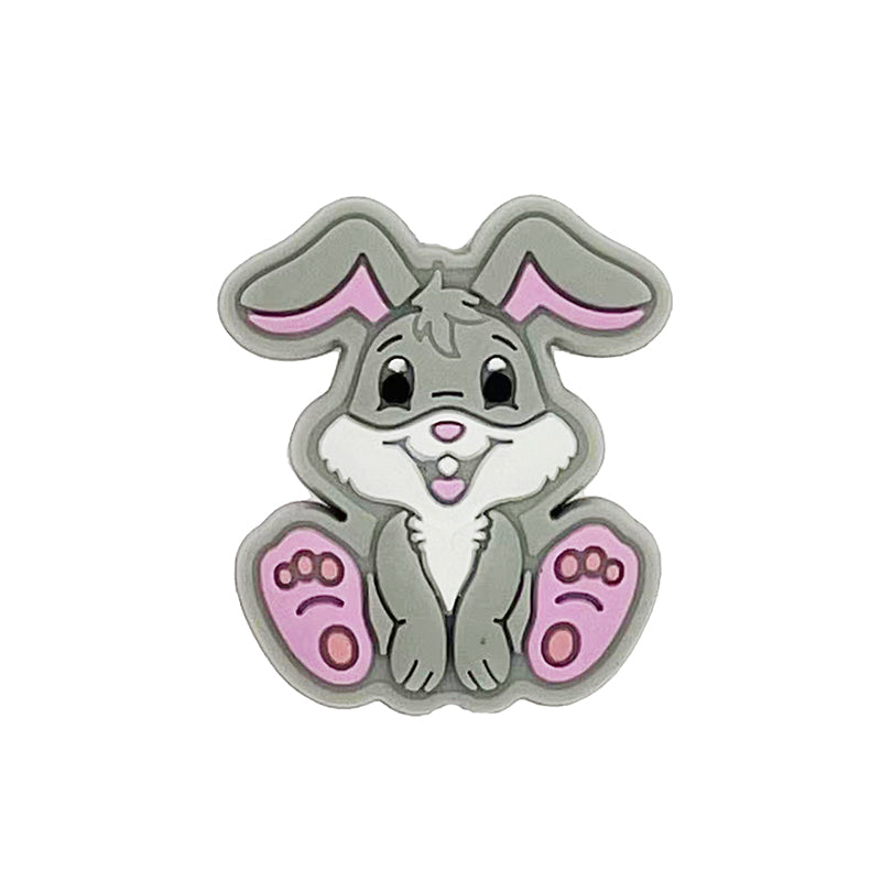 Silicone Focal Beads Rabbit Sitting Pose 20pcs 4