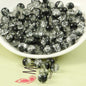 Crackle Glass Beads Round 10mm Dual Color Mixed 80pcs 6