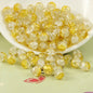 Crackle Glass Beads Round 10mm Dual Color Mixed 80pcs 15