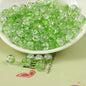 Crackle Glass Beads Round 10mm Dual Color Mixed 80pcs 12