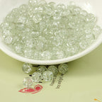 Crackle Glass Beads Round 10mm Dual Color Mixed 80pcs 4