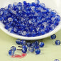 Crackle Glass Beads Round 10mm Dual Color Mixed 80pcs 8