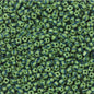 Dual Color Striped Seed Glass Beads 4mm Orange Green 900pcs 9
