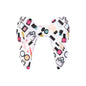 10pcs 3D Bow Printed Silicone Focal Beads