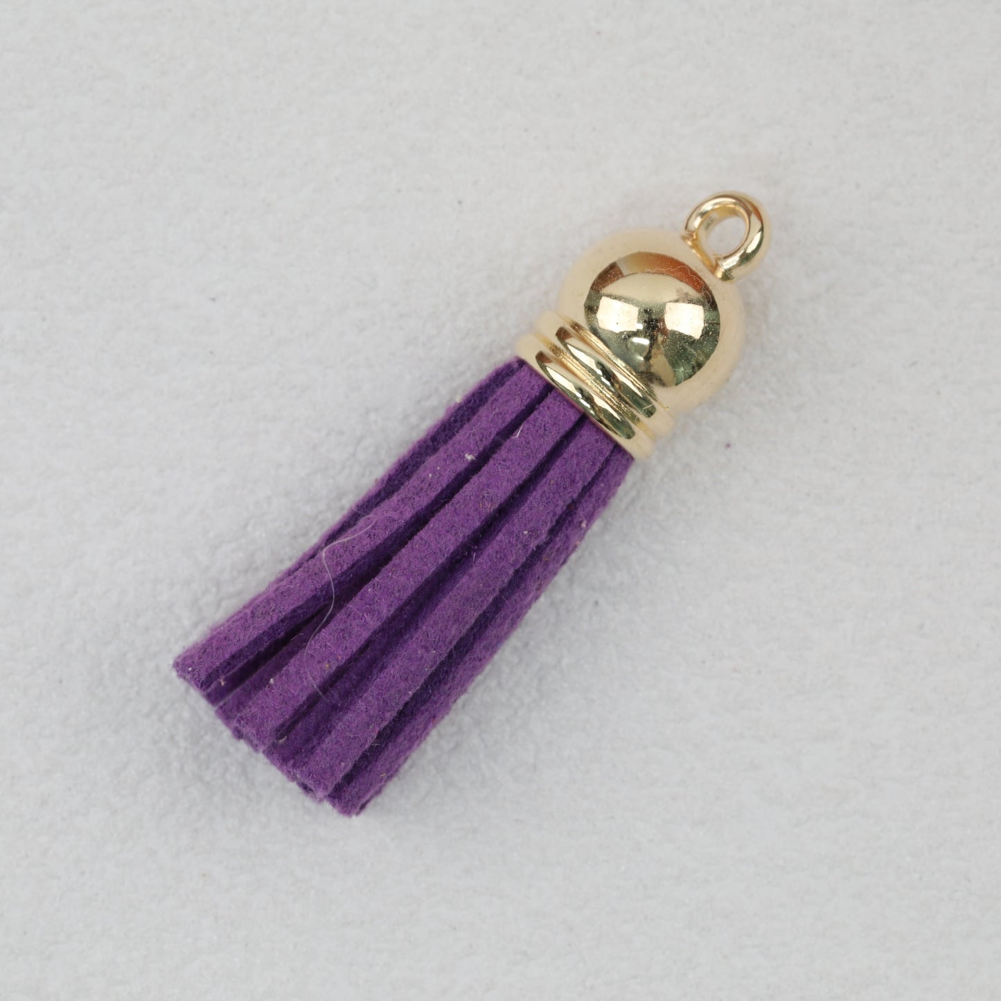Leather Tassel Charms Small 3.8cm Mixed Colors Silver Cap 100pcs