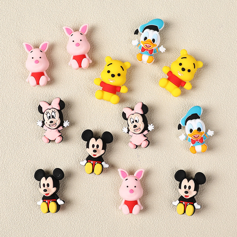 Silicone 3D Focal Beads Disney Sitting Baby Character Collection 20Pcs 4