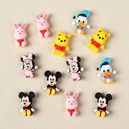Silicone 3D Focal Beads Disney Sitting Baby Character Collection 20Pcs 4
