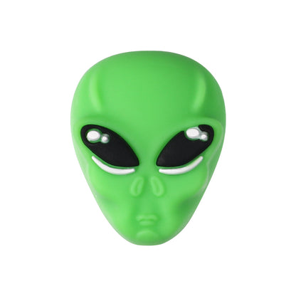 Silicone 3D Focal Beads Alien Bigfoot Green Alien Head 20pcs 11