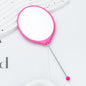 Beadable Plastic Mirror Handheld Oval