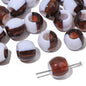 Large Hole Acrylic Beads 12mm Two-Tone Mixed Colors 60pcs 12