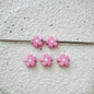 Flower Metal Beads 10mm Baking Painted Cherry Blossom 20pcs 8