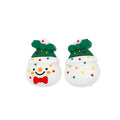 Silicone 3D Focal Beads Christmas Snowman Color-Shifting Bow Tie Holly Hat 20pcs