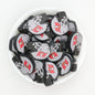 NFL Teams Helmet Silicone Focal Beads Printed Designs 20pcs 8