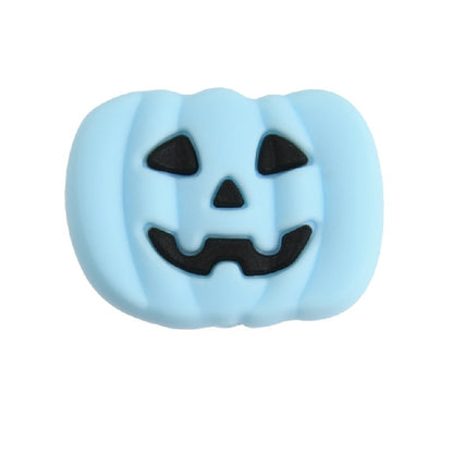 Silicone Focal Beads Halloween Ghost Pumpkin Bat Designs 10pcs 30