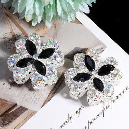 Alloy Clover Rhinestone Beads 30mm Fancy Decorative Charms 3pcs 16