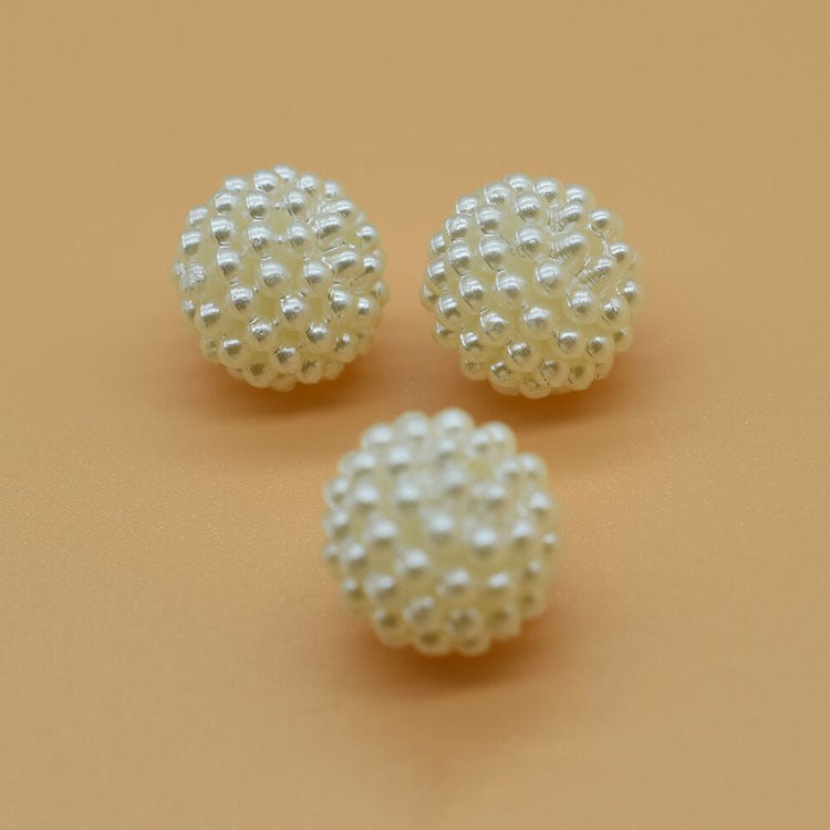 Pearl Waxberry Acrylic Beads 10mm Imitation ABS Plastic 100pcs 2