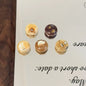 Flat Animal Pancake Acrylic Beads 14mm Cute Cartoon Faces 20pcs